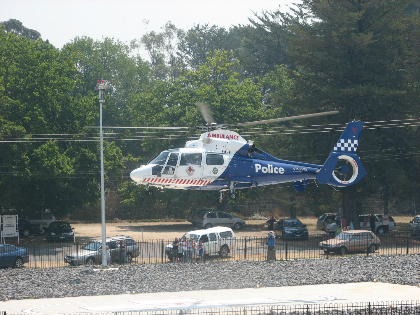 Helipad Pickup - Police Air Wing - East Grampians Health Services